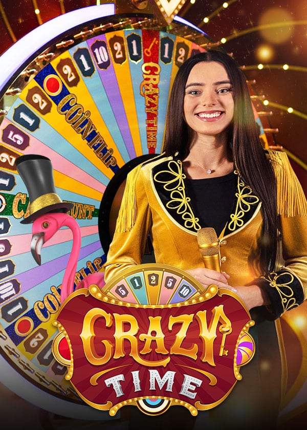 Crazy Time A, Evolution live game show: Evolution's second Crazy Time studio table — same 54-segment wheel and four bonus…